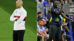 USMNT coach Gregg Berhalter (left) and Jamaica manager Theodore Whitmore. (Getty)