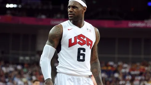 LeBron James playing for Team USA. (Getty)