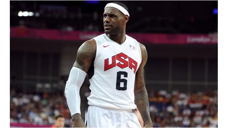 LeBron James playing for Team USA. (Getty)