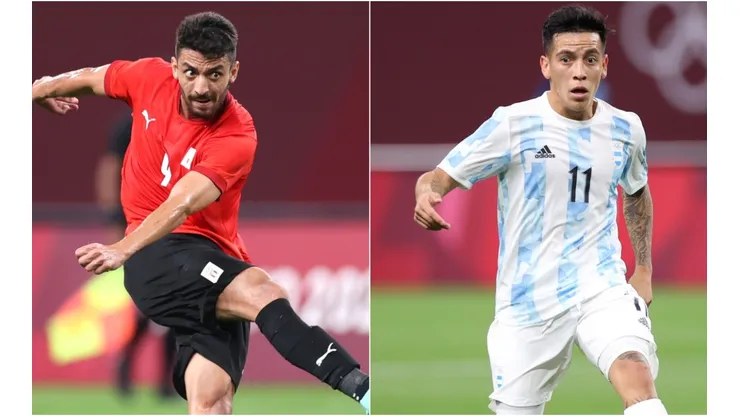 Taher Mohamed of Egypt (left) and Esequiel Barco of Argentina (right). (Getty)