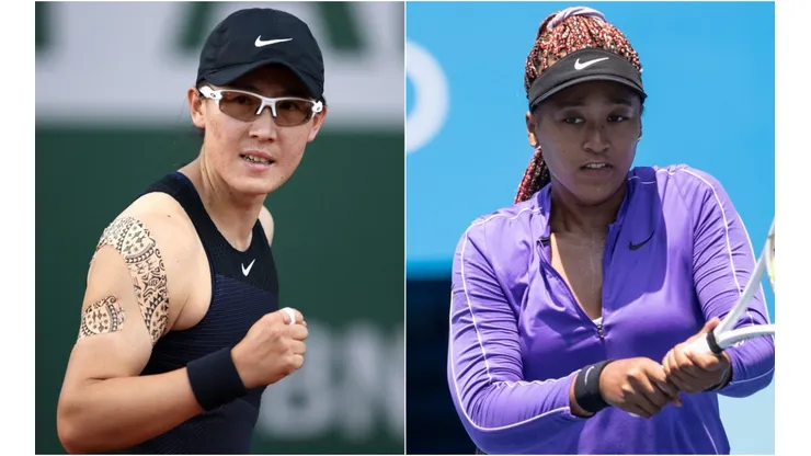 Zheng Saisai (left) and Naomi Osaka will play for the first round of the women's tournament (Getty).