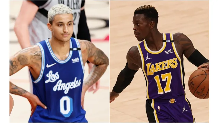 Kyle Kuzma (left) & Dennis Schroder. (Getty)