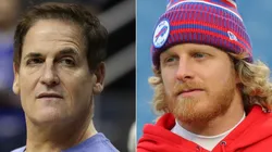 Mark Cuban (left) & Cole Beasley. (Getty)