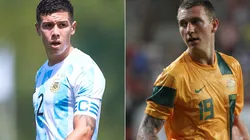 Nehuen Perez of Argentina (left) and Mitchell Duke of Australia (right). (Getty)