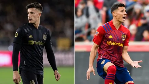 LAFC and Real Salt Lake will clash in Week 13 of the 2021 MLS regular season. (Twitter @LAFC / Getty)