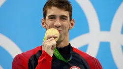 Gold medalist Michael Phelps of the US at the Rio 2016 Olympic Games. (Getty)
