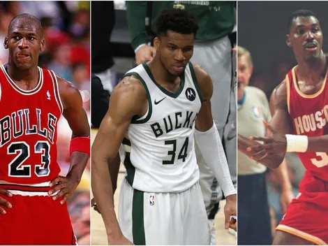 Giannis Antetokounmpo joins Michael Jordan and Hakeem Olajuwon in unique feature