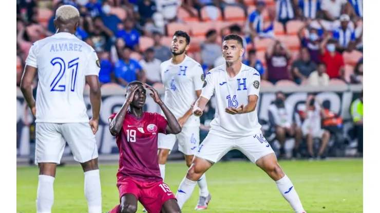 Qatar defeated Honduras and won Group D of the 2021 Gold Cup. (Twitter @GoldCup)