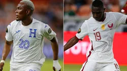 Deybi Flores of Honduras (left) and Al Moez Ali of Qatar (Getty).