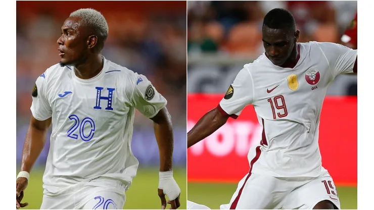 Deybi Flores of Honduras (left) and Al Moez Ali of Qatar (Getty).