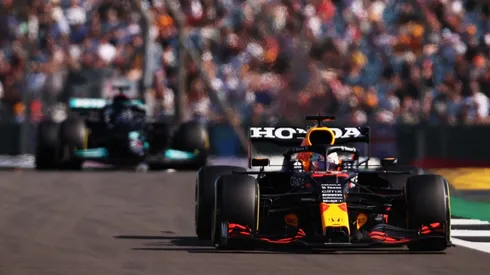 Max Verstappen won the pole position for the British GP (Getty).