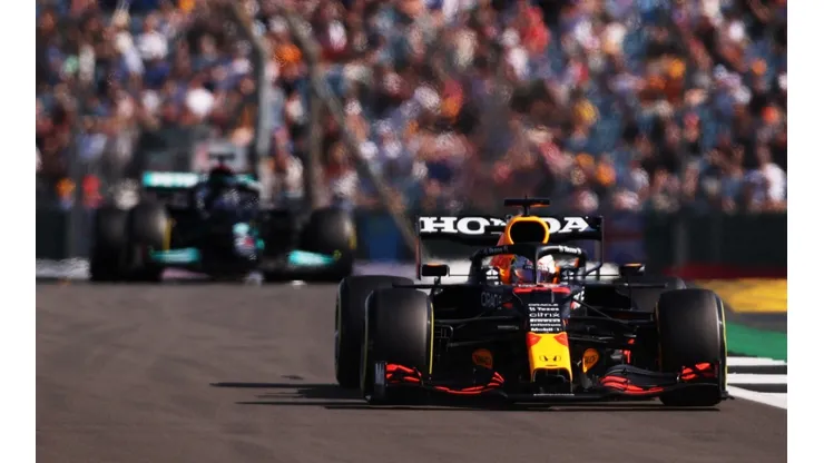 Max Verstappen won the pole position for the British GP (Getty).