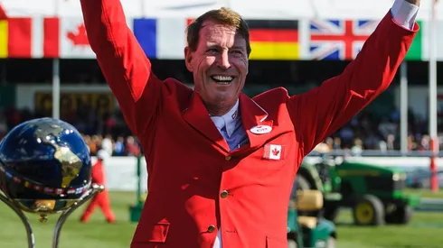 Ian Millar of Canada riding Dixson in 2014. (Getty)