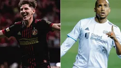 Emerson Hyndman of Atlanta United (left) and Teal Bunbury of the New England Revolution (right). (Getty, Atlanta United FC @ Facebook)