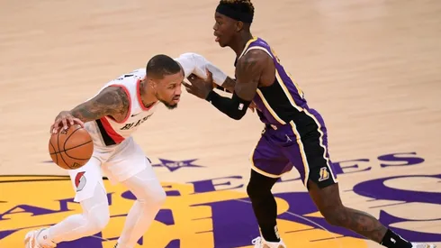 Damian Lillard & Dennis Schroder. (Getty)