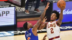 Collin Sexton scores over Elfrid Payton. (Getty)