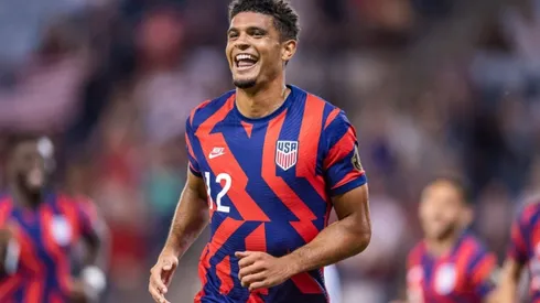 Miles Robinson scored in the USMNT's victory. (Twitter @GoldCup)