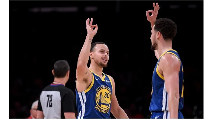 Stephen Curry & Klay Thompson. (Getty)