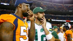Von Miller & Aaron Rodgers. (Getty)