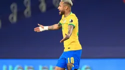 Neymar's ripped shorts. (Getty)