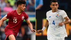 Bassam Al-Rawi of Qatar (left) and Omar Cordoba of Panama (Getty).