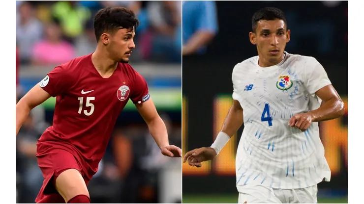 Bassam Al-Rawi of Qatar (left) and Omar Cordoba of Panama (Getty).