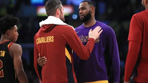 Kevin Love & LeBron James. (Getty)