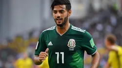 Carlos Vela of Mexico looks on. (Getty)