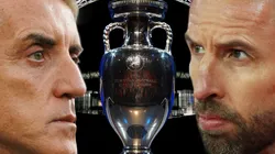 Roberto Mancini of Italy (left) and Gareth Southgate of England (right). (Getty)