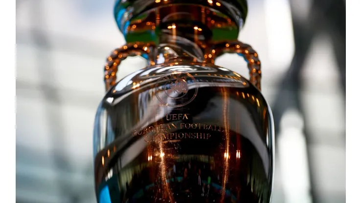 The UEFA European Championship trophy. (Getty)