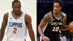 Kawhi Leonard (left) & DeMar DeRozan. (Getty)