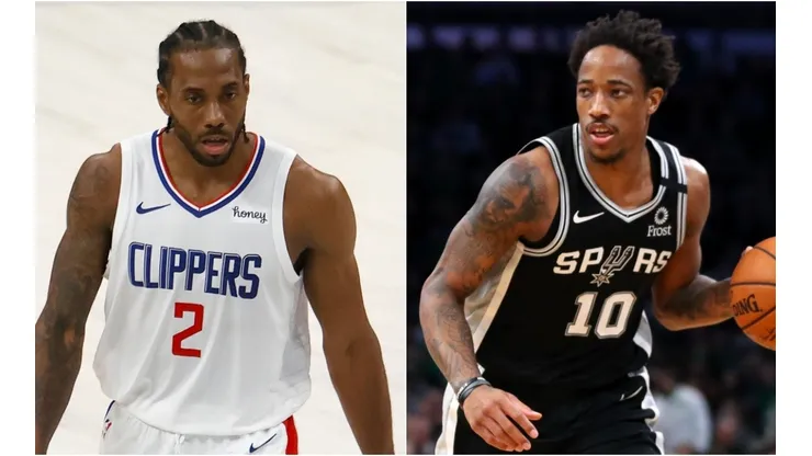 Kawhi Leonard (left) & DeMar DeRozan. (Getty)