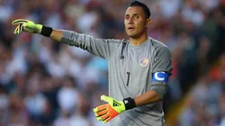 Keylor Navas in an international friendly against England in 2018. (Getty)