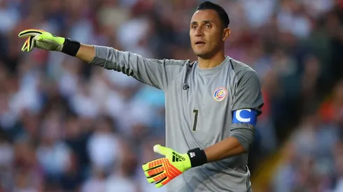 Keylor Navas in an international friendly against England in 2018. (Getty)