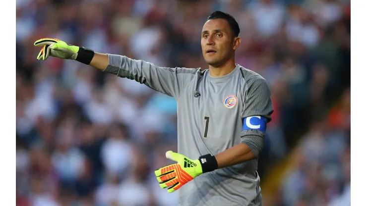 Keylor Navas in an international friendly against England in 2018. (Getty)