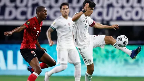 Hashim Arcia of Trinidad and Tobago (left) and Erick Gutierrez of Mexico (Getty).