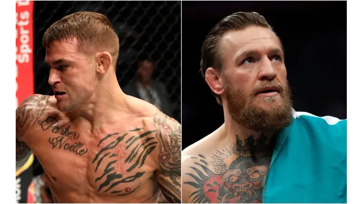 Dustin Poirier and Conor McGregor will take the Octagon by storm for the third time. (Getty)