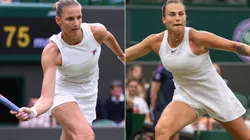 Karolina Pliskova (left) and Aryna Sabalenka (Getty).