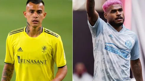 Randall Leal of Nashville (left) and Josef Martinez of Atlanta United (right). (Getty / Atlanta United @ Facebook )