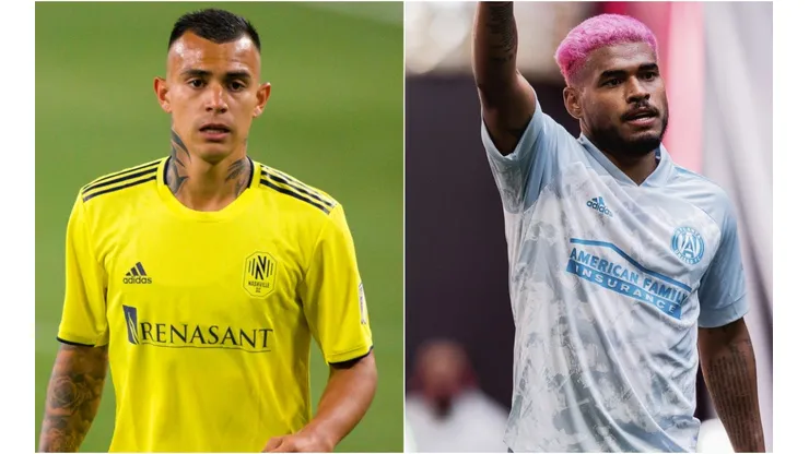 Randall Leal of Nashville (left) and Josef Martinez of Atlanta United (right). (Getty / Atlanta United @ Facebook )