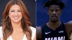 Rachel Nichols (left) & Jimmy Butler. (Getty)