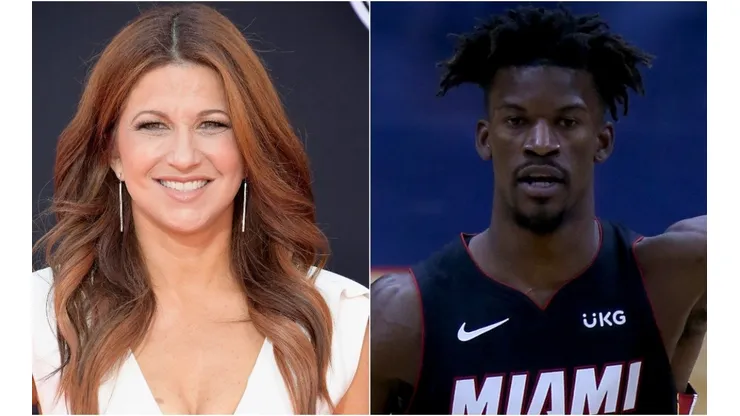 Rachel Nichols (left) & Jimmy Butler. (Getty)