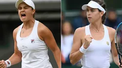 Ashleigh Barty (left) and Ajla Tomljanovic (Getty).