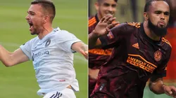 Luka Stojanovic of Chicago Fire (left) and Anton Walkes of Atlanta United (right). (Getty)