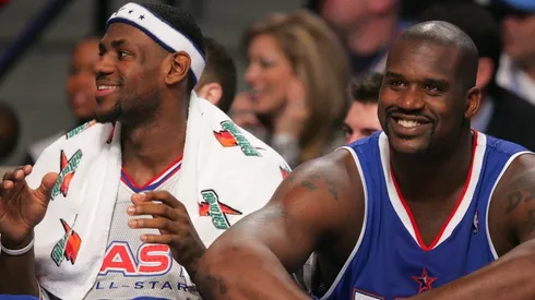 LeBron James & Shaquille O'Neal. (Getty)