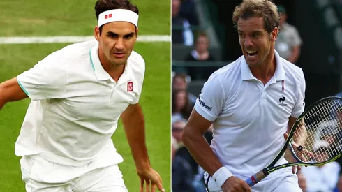 Roger Federer (left) and Richard Gasquet (Getty).