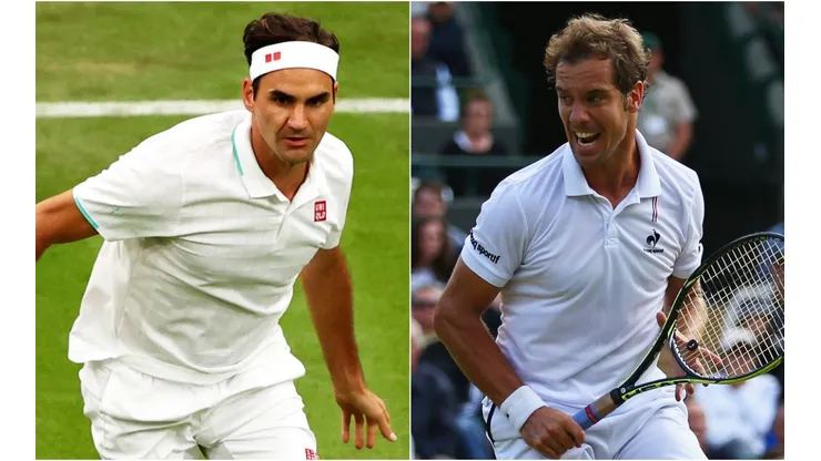 Roger Federer (left) and Richard Gasquet (Getty).