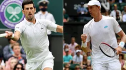 Novak Djokovic (left) and Kevin Anderson (Getty).