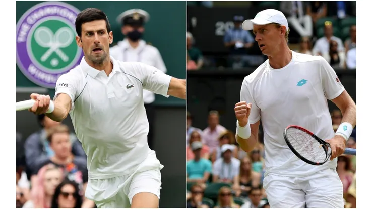 Novak Djokovic (left) and Kevin Anderson (Getty).