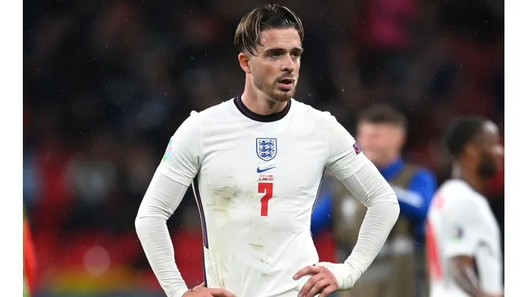Jack Grealish of England looks dejected against Scotland. (Getty)